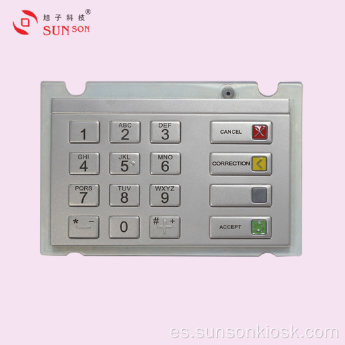 Teclado de PIN de cifrado compacto para máquina expendedora